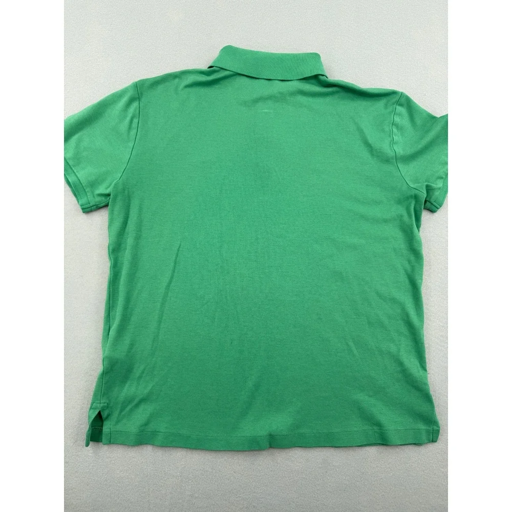 Polo Ralph Lauren Custom Slim Fit Short Sleeve Polo Mens M Green Flesh Pony